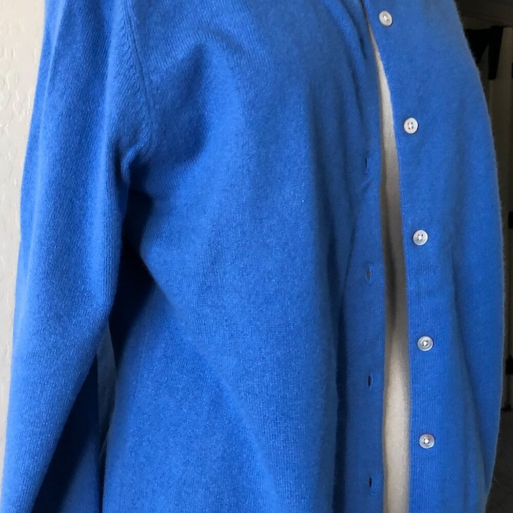 Lands' End Women's Cashmere Cardigan Sweater with matching Classic T shirt